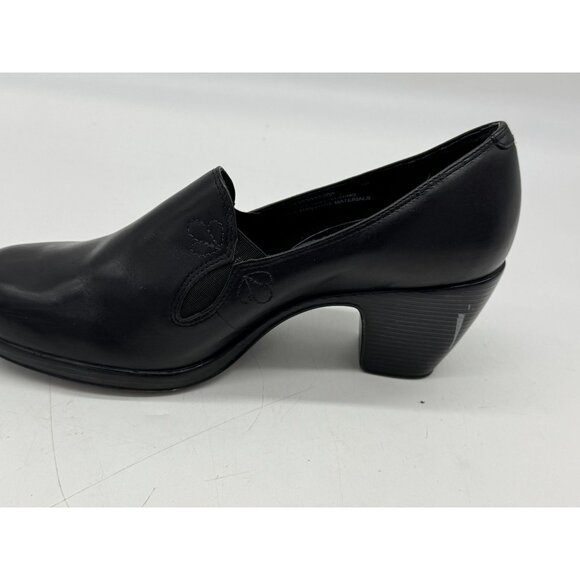Dansko Womens Pumps Heeled Clogs Loafers Size 10 Black Leather Slip-On Party - Picture 7 of 13